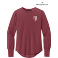 NEW STRAYER Mercer+Mettle® Women’s Stretch Jersey Long Sleeve Blouson Top - Rosewood