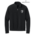 NEW STRAYER Mercer+Mettle® Linear Texture 1/4-Zip (1.5-in logo) - Black