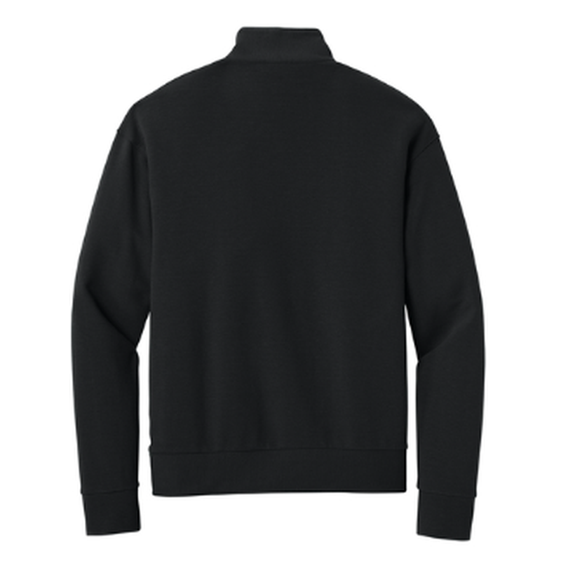 NEW STRAYER Mercer+Mettle® Linear Texture 1/4-Zip (1.5-in logo) - Black