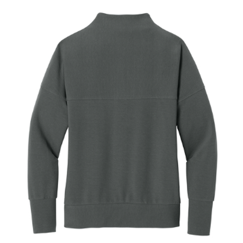 NEW STRAYER Mercer+Mettle® Women’s Linear Texture 1/4-Zip (1-in logo) - Storm Grey