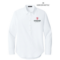 NEW STRAYER Mercer+Mettle® Women’s Long Sleeve Modern Oxford Shirt (3-in logo) - White