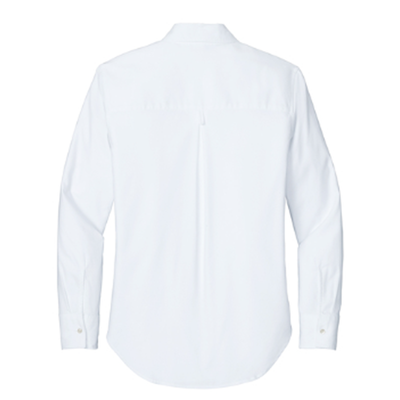 NEW STRAYER Mercer+Mettle® Women’s Long Sleeve Modern Oxford Shirt (3-in logo) - White
