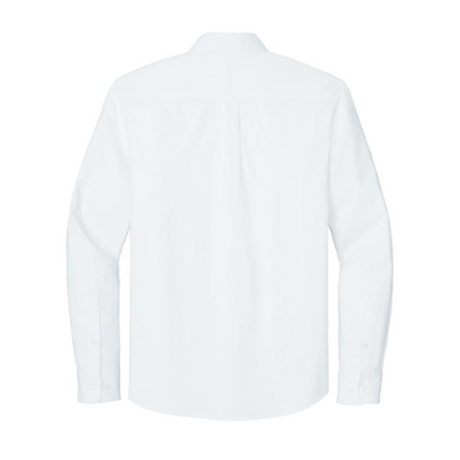 NEW STRAYER Mercer+Mettle® Long Sleeve Modern Oxford Shirt (3.5-in logo) - White