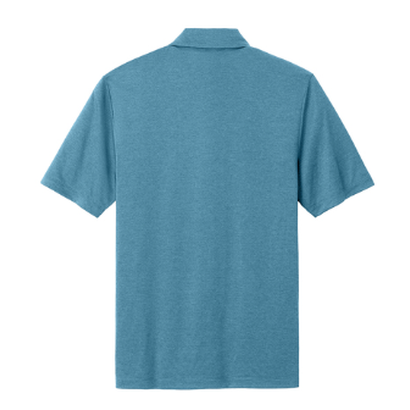 STRAYER HONORS Mercer+Mettle® Recharge Jersey Polo (4-in logo) - Harbor Blue Heather