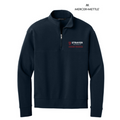 STRAYER HONORS Mercer+Mettle® Linear Texture 1/4-Zip (4-in logo) - Night Navy