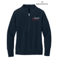STRAYER HONORS Mercer+Mettle® Women’s Linear Texture 1/4-Zip (4-in logo) - Night Navy