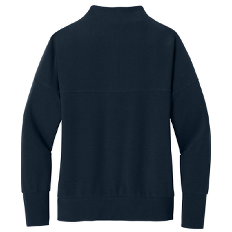 STRAYER HONORS Mercer+Mettle® Women’s Linear Texture 1/4-Zip (4-in logo) - Night Navy