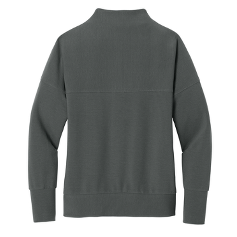 STRAYER HONORS Mercer+Mettle® Women’s Linear Texture 1/4-Zip (4-in logo) - Storm Grey