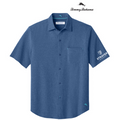 NEW STRAYER Tommy Bahama® Sandy Point Short Sleeve Shirt (3.5 in logo) - Classic Blue