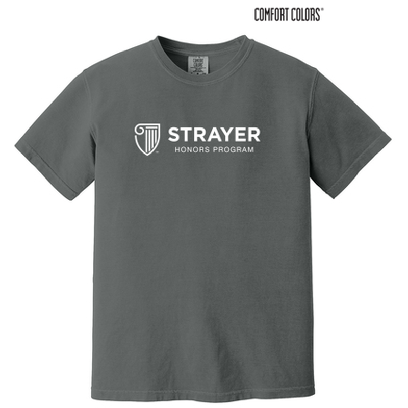 STRAYER HONORS Comfort Colors® Heavyweight Ring Spun Tee (10-in logo) - Pepper
