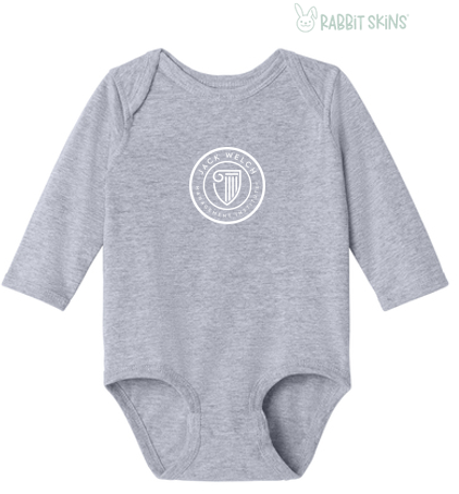 JWMI Rabbit Skins™ Infant Long Sleeve Jersey Bodysuit - Heather