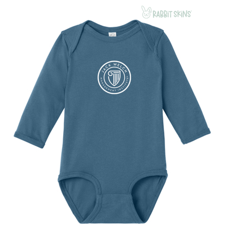 JWMI Rabbit Skins™ Infant Long Sleeve Jersey Bodysuit - Indigo