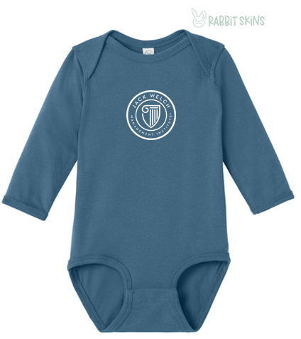JWMI Rabbit Skins™ Infant Long Sleeve Jersey Bodysuit - Indigo