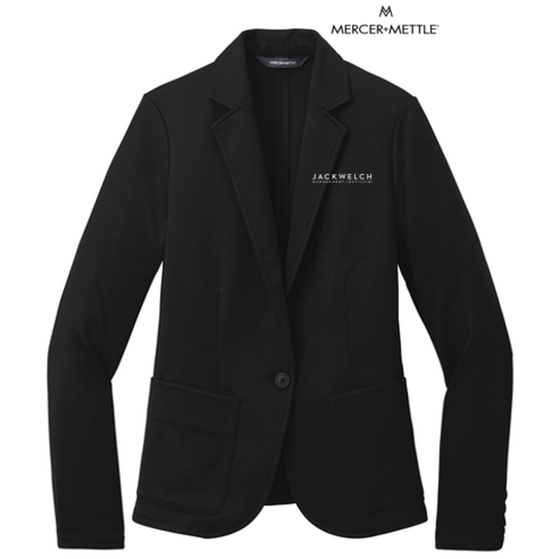 NEW JWMI - Mercer+Mettle® Women’s Relaxed Knit Blazer - Deep Black