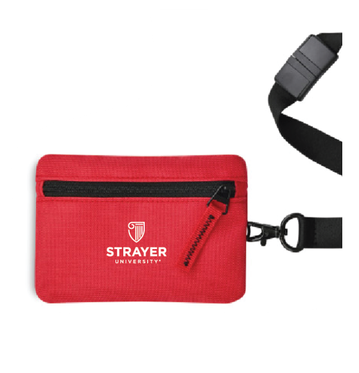 STRAYER Rally Recycled ID Pouch Lanyard