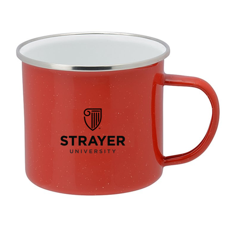 STRAYER Campfire Enamel Metal Mug 15 oz. - Speckled Red