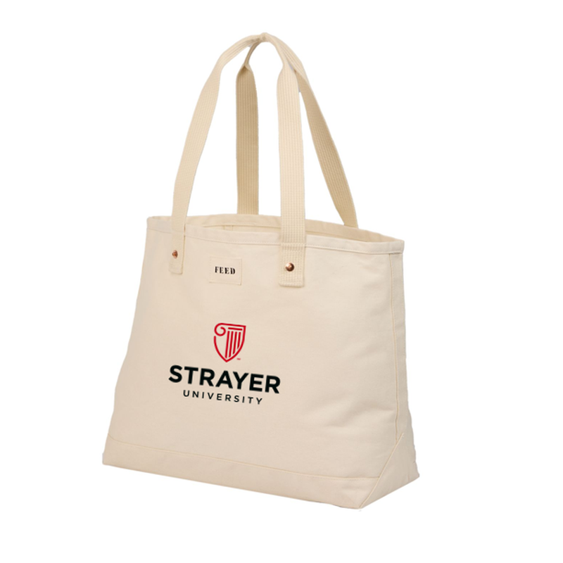 STRAYER FEED Organic Cotton Weekend Tote - NATURAL – Strayer Gift Store