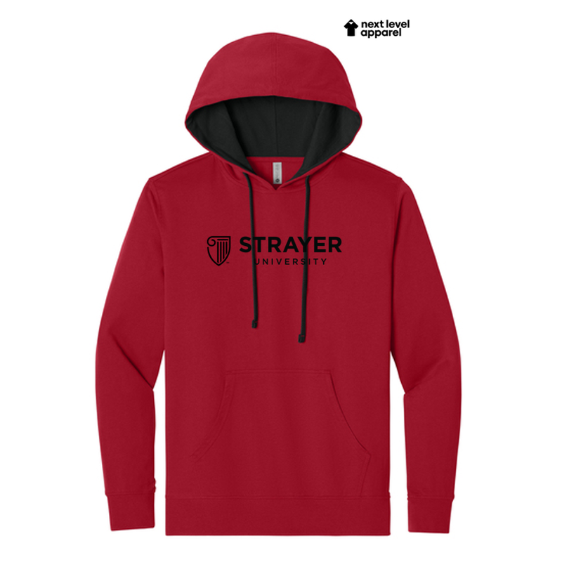 STRAYER Next Level Apparel® Laguna Hoodie - Red/Black
