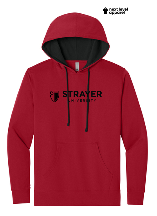 STRAYER Next Level Apparel® Laguna Hoodie - Red/Black