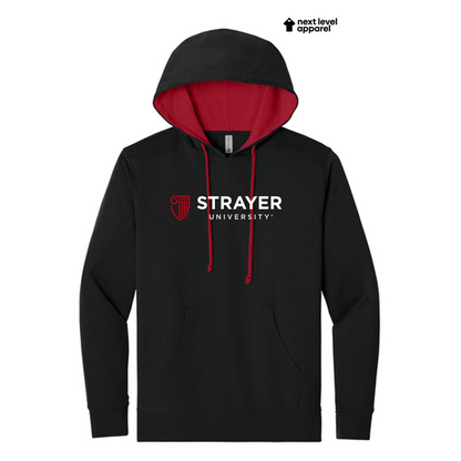 STRAYER Next Level Apparel® Laguna Hoodie - Black/Red