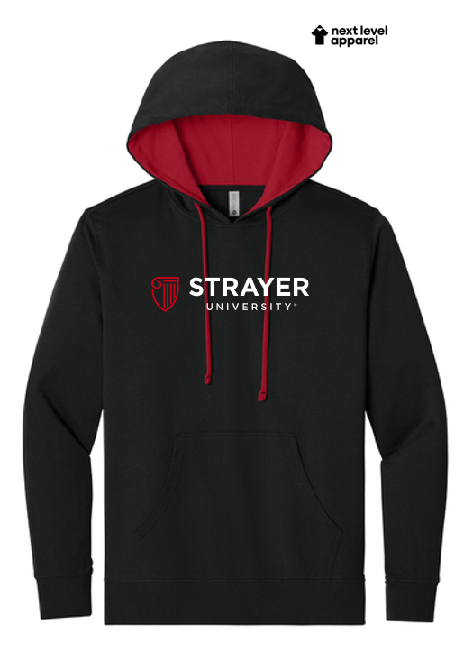 STRAYER Next Level Apparel® Laguna Hoodie - Black/Red