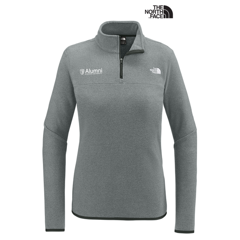 STRAYER ALUMNI The North Face® Ladies Glacier 1/4-Zip Fleece - TNF Medium Grey Heather