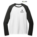 STRAYER ALUMNI Allmade® Unisex Tri-Blend Long Sleeve Colorblock Raglan (3.5" Logo) - Space Black/Bright White