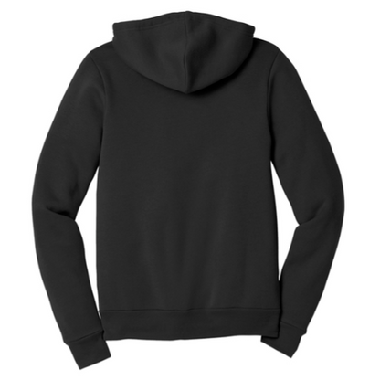 STRAYER HONORS BELLA+CANVAS® Unisex Sponge Fleece Full-Zip Hoodie - Solid Black