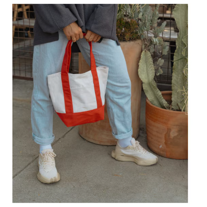 STRAYER Mini Canvas Tote - Red