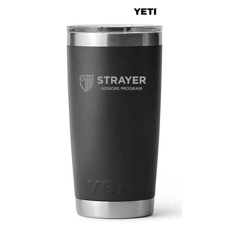 STRAYER HONORS YETI RAMBLER® 20 OZ TUMBLER  WITH MAGSLIDER™ LID - Black