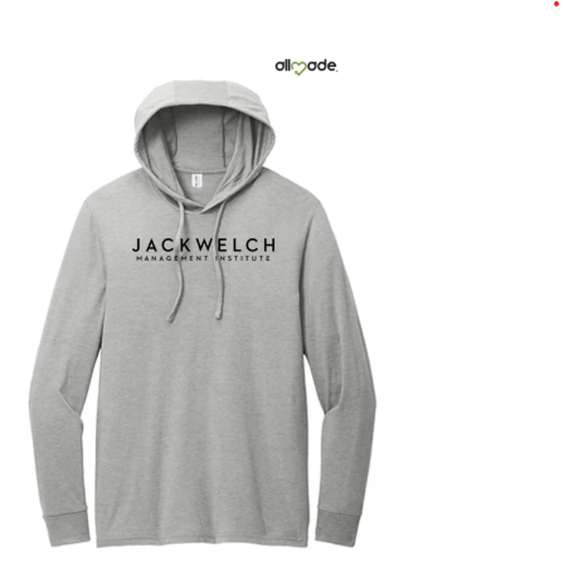 NEW JWMI - Allmade® Unisex Tri-Blend Hoodie Tee - Aluminum Grey