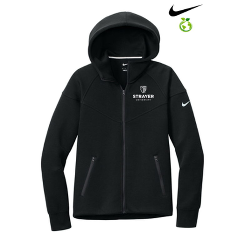 STRAYER - Nike Women’s Tech Fleece Full-Zip Hoodie - Black