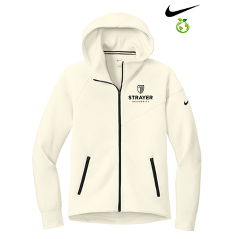 STRAYER - Nike Women’s Tech Fleece Full-Zip Hoodie - Pale Ivory