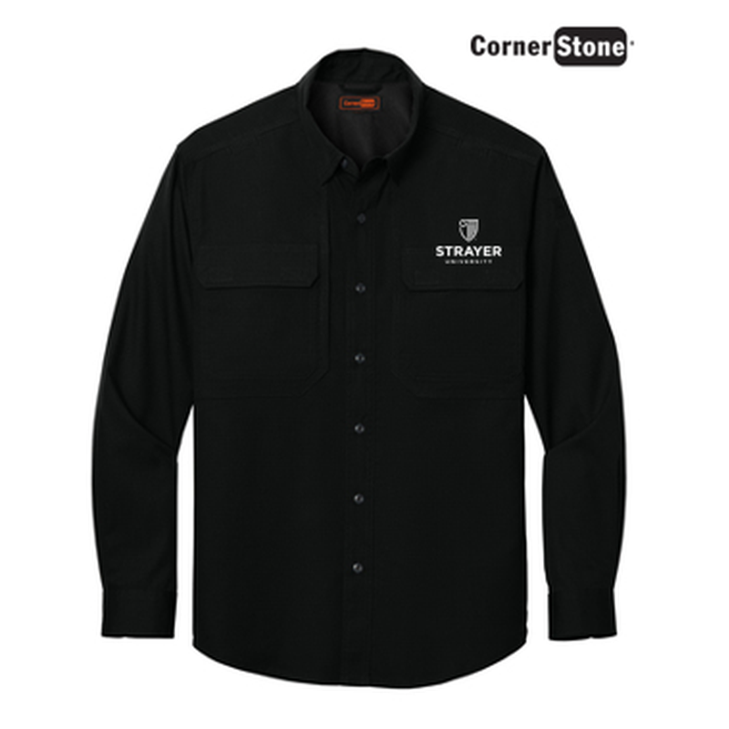 STRAYER - CornerStone® Long Sleeve Select Tactical Shirt - Black