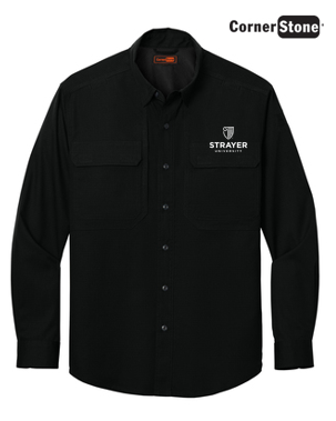 NEW STRAYER - CornerStone® Long Sleeve Select Tactical Shirt - Black