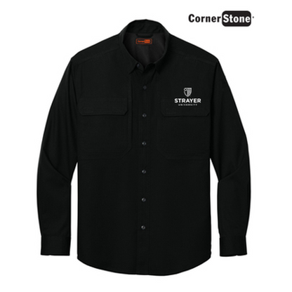 NEW STRAYER - CornerStone® Long Sleeve Select Tactical Shirt - Black