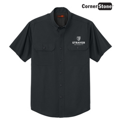 NEW STRAYER - CornerStone® Short Sleeve Select Ripstop Shirt - Echo Steel