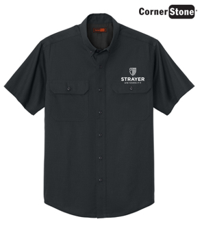 NEW STRAYER - CornerStone® Short Sleeve Select Ripstop Shirt - Echo Steel