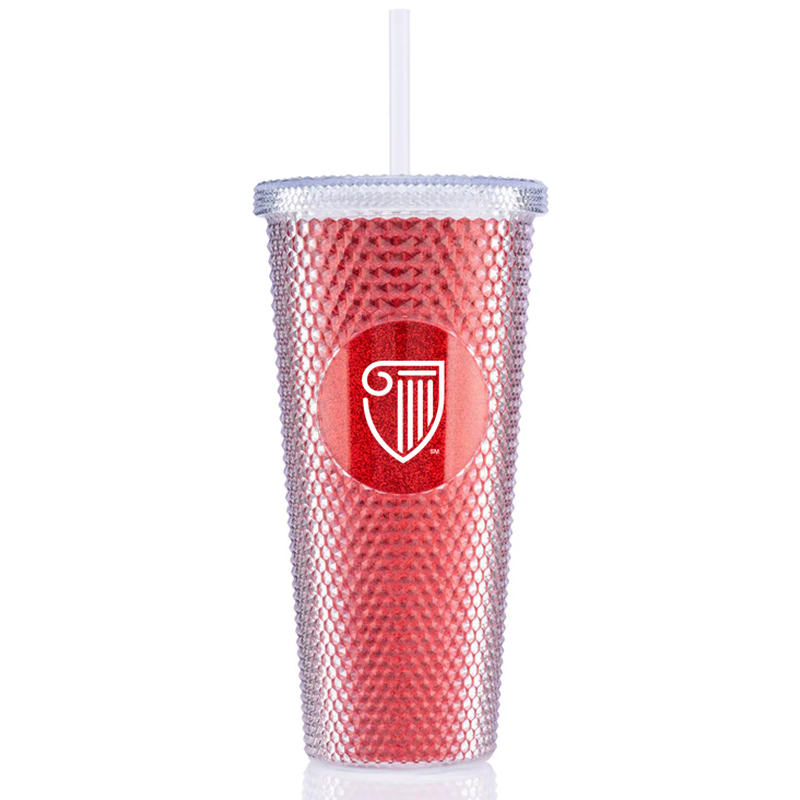 STRAYER 24 oz Bux Glitter Tumbler - Red