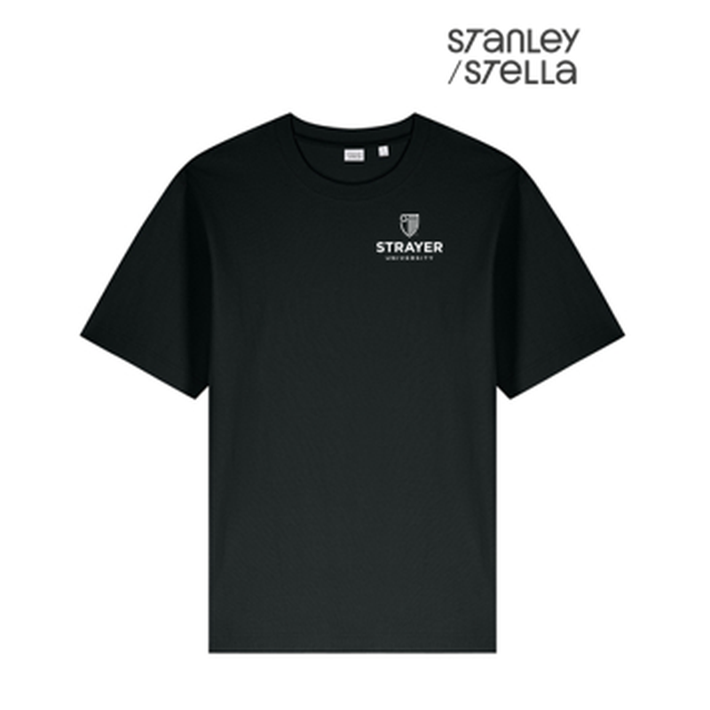 NEW STRAYER Stanley/Stella Unisex Freestyler Heavyweight Tee - Black