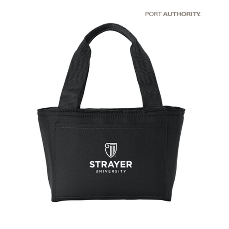 NEW Strayer Port Authority® Insulated Lunch Tote - DEEP BLACK
