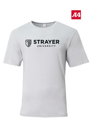 NEW Strayer A4 Softek Short Sleeve Tee - Silver