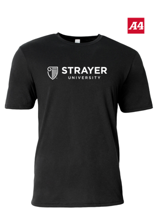 NEW Strayer A4 Softek Short Sleeve Tee - Black
