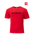 NEW Strayer A4 Softek Short Sleeve Tee - Scarlet