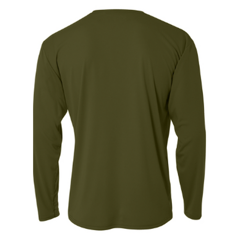 NEW Strayer A4 Cooling Performance Long Sleeve Tee - Military Green