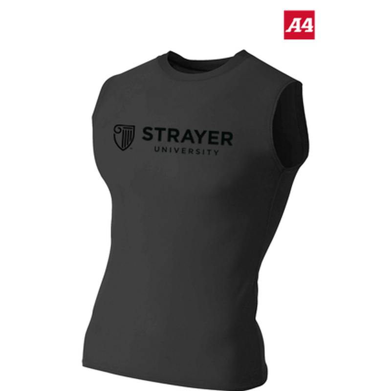 NEW Strayer A4 Compression Muscle Tee - Black