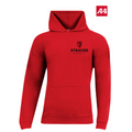 NEW Strayer A4 Softek Long Sleeve Hooded Tee - Scarlet