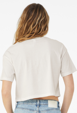 NEW Strayer BELLA+CANVAS® Women’s Jersey Crop Tee - Vintage White