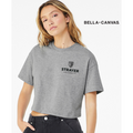 NEW Strayer BELLA+CANVAS® Women’s Jersey Crop Tee - Athletic Heather
