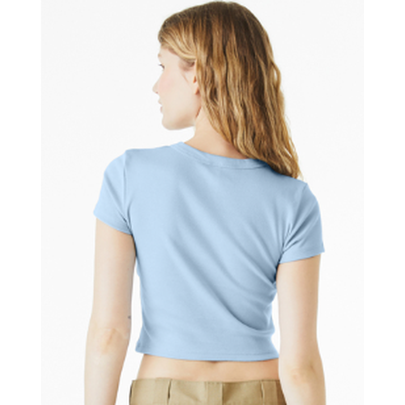 NEW Strayer BELLA+CANVAS® Women’s Micro Rib Baby Tee - Baby Blue